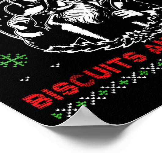 Western Biscuits And S Christmas Quote ポスター (角)