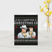 Western Biscuits And S Christmas Quote Retro  カード (黄色い花)