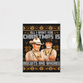 Western Biscuits And S Christmas Ugly  カード (正面)