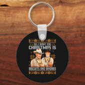 Western Biscuits And S Christmas Ugly キーホルダー (正面)