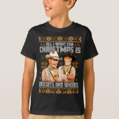 Western Biscuits And S Christmas Ugly  Tシャツ (正面)