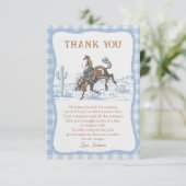 Western Blue Boys Rodeo Cowboy サンキューカード (スタンド正面)