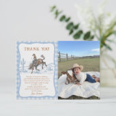 Western Blue Boys Rodeo Cowboy サンキューカード (スタンド正面)