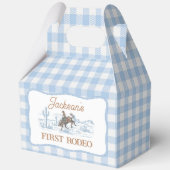 Western Blue Cowboy Rodeo Birthday フェイバーボックス (正面)