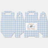 Western Blue Cowboy Rodeo Birthday フェイバーボックス (見開き)