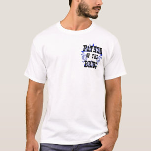 Western Blue Father of the Bride Sheriff T-Shirt Tシャツ
