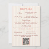 Western Boho Country Cowgirl Floral Bridal Shower 招待状 (裏面)