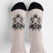 Western Boho Longhorn Floral Socks ソックス (上部)