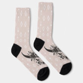 Western Boho Longhorn Floral Socks ソックス (右)