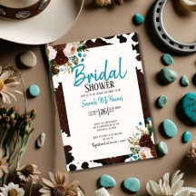 Western Boho Turquoise Bridal Shower