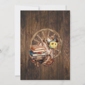 Western Boots & Books Before I do Bridal Shower 招待状 (裏面)