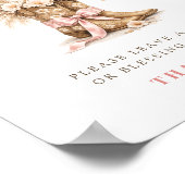 Western Boots Cowgirl Baby Shower Prayers For Baby ポスター (角)