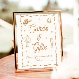 Western Bridal Shower Cards and Gifts  ポスター