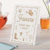 Western Bridal Shower Favor 台座サイン (インサイチュ)