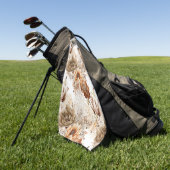 Western Brown Cream Southwest Floral ゴルフタオル (グリーン)