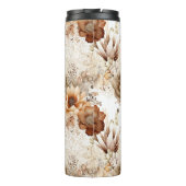 Western Brown Cream Southwest Floral タンブラー (裏面)