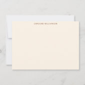 Western Bull Skull Floral Personalized Stationery ノートカード (正面)