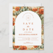 Western Cactus Garden Wedding セーブザデート (正面)