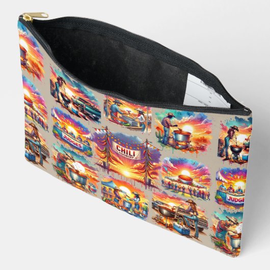 Western Chili Cookoffシーン1 アクセサリーポーチ (見開き)