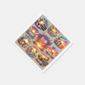 Western Chili Cookoffシーン1 スタンダードカクテルナプキン (角)