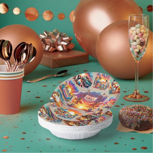 Western Chili Cookoffシーン1 ペーパーボウル (複数)