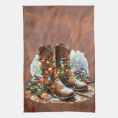 Western Christmas  キッチンタオル (縦)