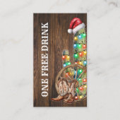 Western Christmas Cactus Free Drink Party Ticket 割引カード (正面)