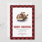 Western Christmas card cowboy country theme シーズンカード (正面)