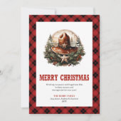 Western Christmas card with sheriff badge art シーズンカード (正面)