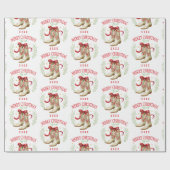 Western Christmas Cowboy Boots ラッピングペーパー (フラット)