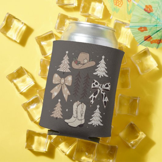 Western Christmas Cowboy Country Rodeo Aesthetic  缶クーラー (インサイチュ 夏)