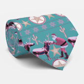Western Christmas Donkey Reindeer Neck Tie ネクタイ (ロール)