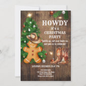 Western Christmas Gingerbread Cookies 招待状 (正面)