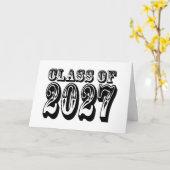 Western Class of 2027 Graduation カード (黄色い花)