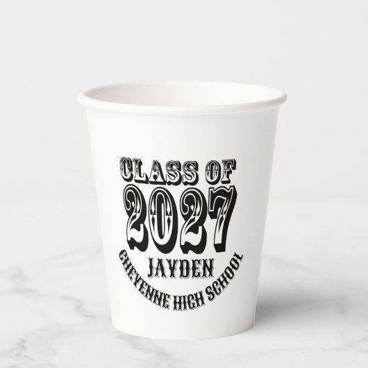 Western Class of 2027 Graduation 紙コップ (正面)