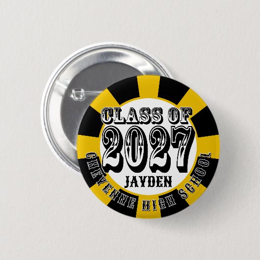 Western Class of 2027 Graduation 缶バッジ (正面&裏面)
