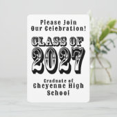 Western Class of 2027 Photo Graduation 招待状 (スタンド正面)