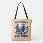 Western Companion トートバッグ (裏面)