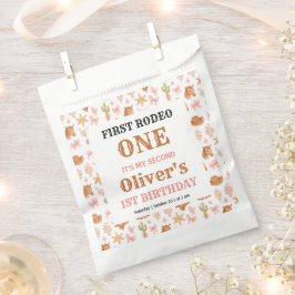 Western Coquette Cowgirl 1st Birthday Cute Pink フェイバーバッグ