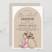 Western Country Bridal Shower 招待状 (正面/裏面)