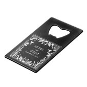 Western Country Cowboy Rustic Wedding  クレジットカード栓抜き (正面アングル)