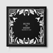 Western Country Cowboy Rustic Wedding  ゲストブック (正面)