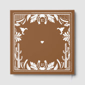 Western Country Cowboy Rustic Wedding  ゲストブック (裏面)