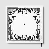 Western Country Cowboy Rustic Wedding  ゲストブック (裏面)