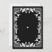 Western Country Cowboy Rustic Wedding サンキューカード (裏面)