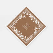 Western Country Cowboy Rustic Wedding スタンダードランチョンナプキン (角)