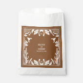 Western Country Cowboy Rustic Wedding  フェイバーバッグ (正面)