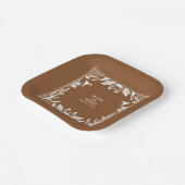 Western Country Cowboy Rustic Wedding  ペーパープレート (傾斜あり)