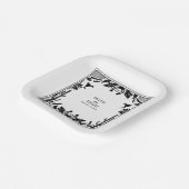 Western Country Cowboy Rustic Wedding ペーパープレート (傾斜あり)