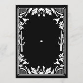 Western Country Cowboy Rustic Wedding メニュー (裏面)